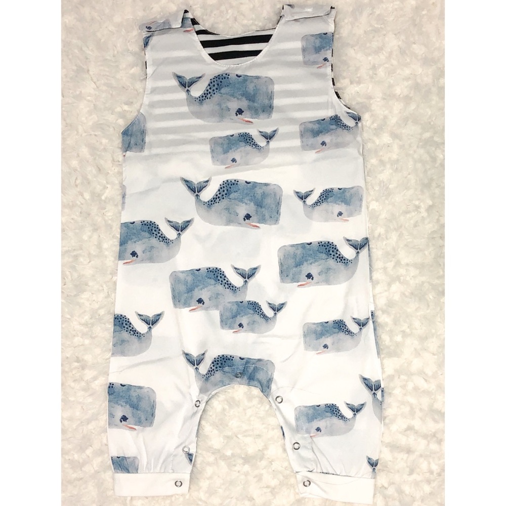 Baby whale romper